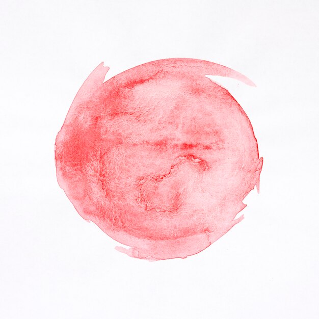 Round red stain watercolour background