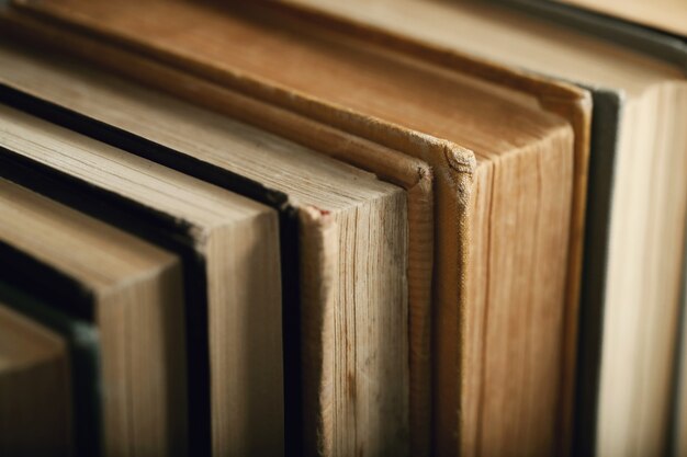 Row of books, literature concept