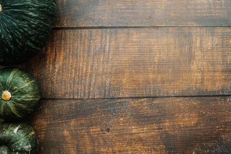 無料Photo 緑色のカボチャの行