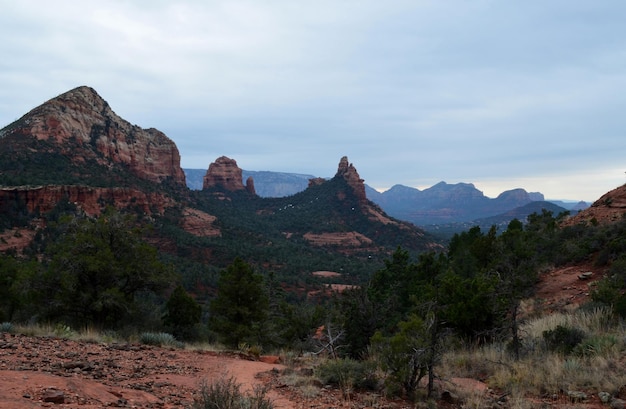Rugged Beautiful Landscape of with Red Rock in Sedona