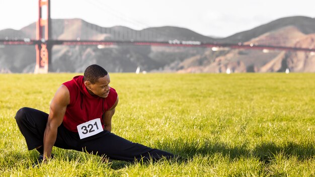 Runner training for competition