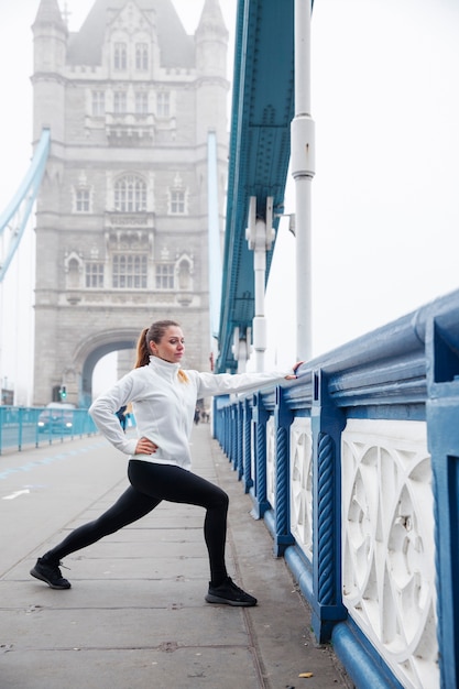 Foto gratuita allenamento del corridore per la maratona