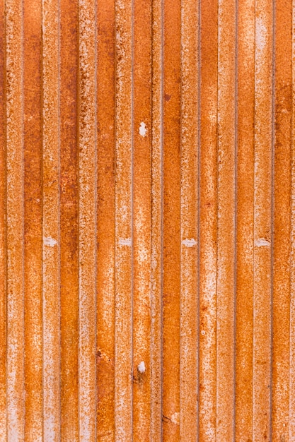 Free photo rust coated metal surface with lines