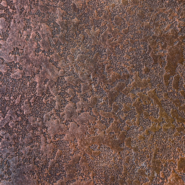 Rust on metal with rough appearance