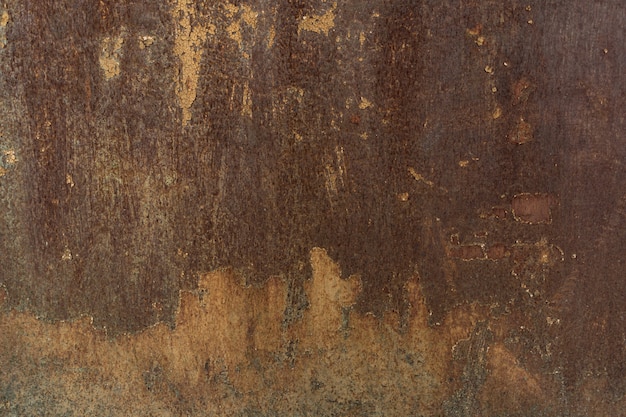 Rust Painted grunge metal background or texture with scratches and cracks