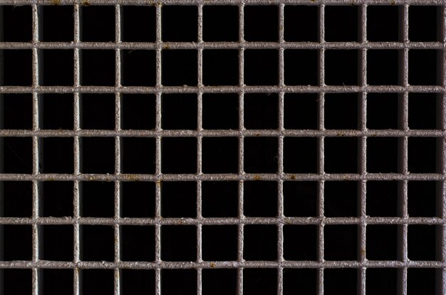 Rusted metal grid