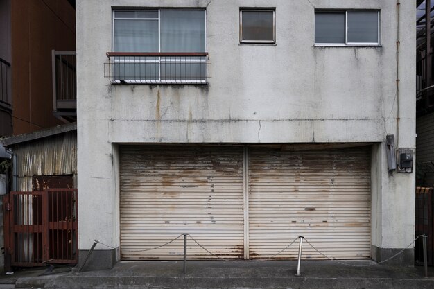 さびた廃屋の背景