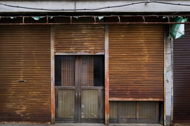 Rusty haunted house background