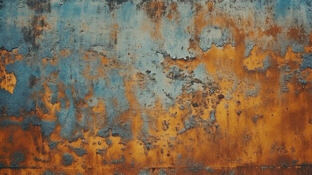 Rusty metal surface AI generated image