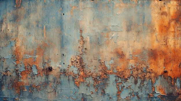 Free photo rusty metal surface ai generated image