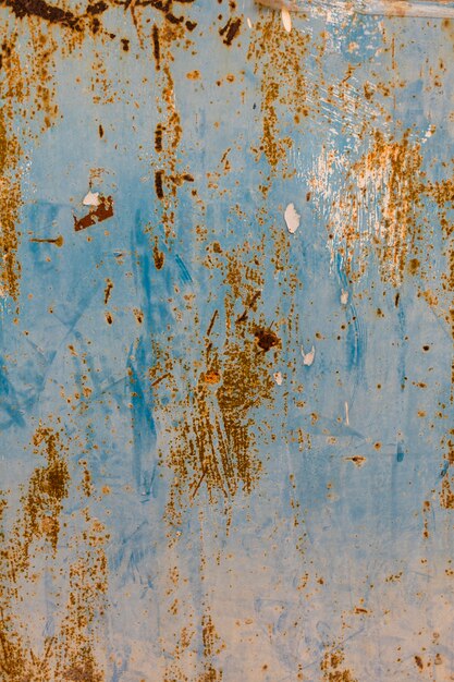 Rusty metal surface with paint