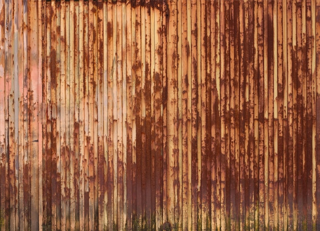 녹슨 금속 벽