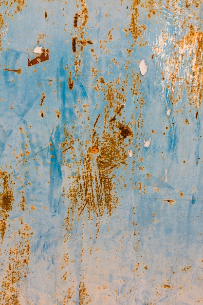 Rusty painted metal surface