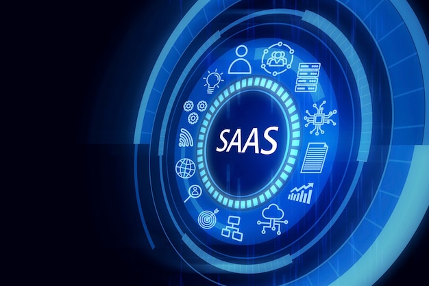 Saas concept collage