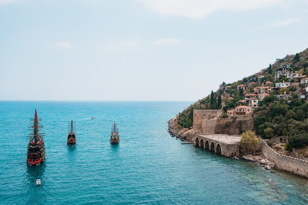 Sailboat in the medeteranian sea