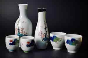 Free photo sake japanese beverage still life