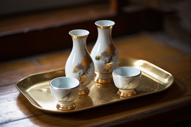 Sake japanese beverage still life