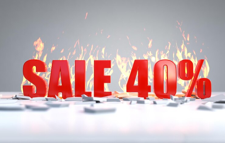 Free Photo sale banner discount 40