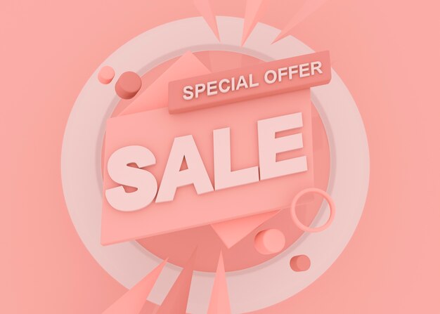 sale for retail with with special offer
