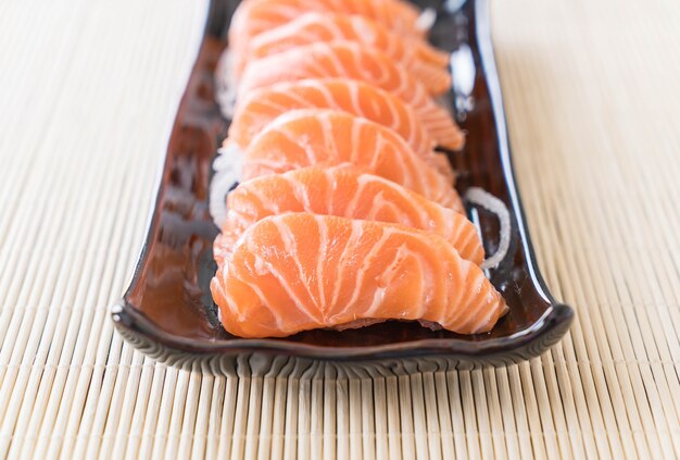 Salmon raw sashimi