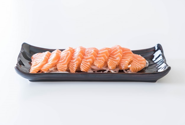 Salmon raw sashimi