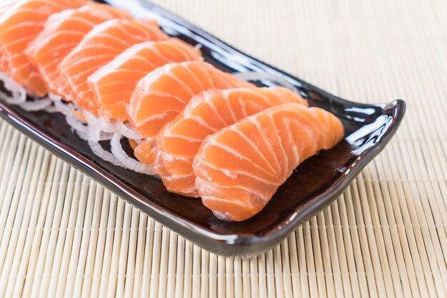 Salmon raw sashimi