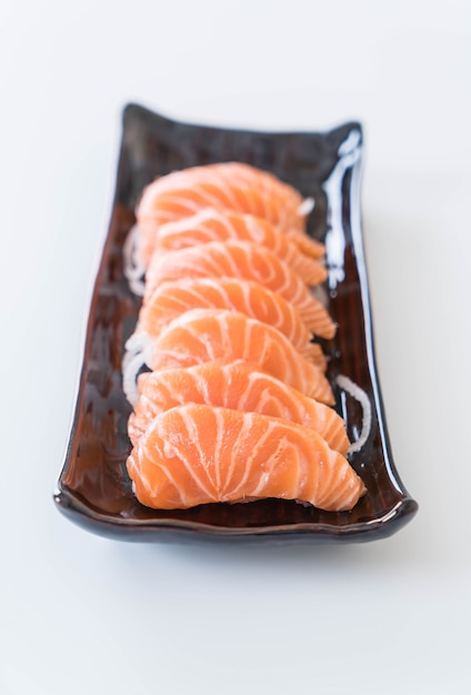 Salmon raw sashimi