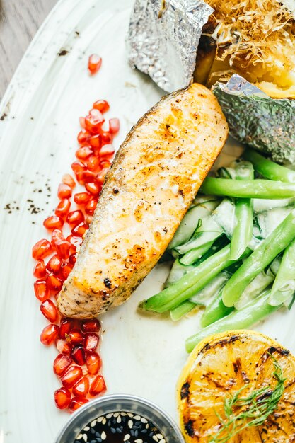 Salmon steak