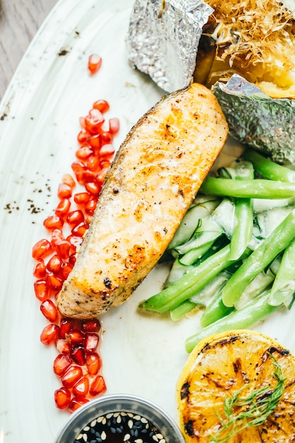 Salmon steak