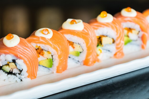 Salmon sushi