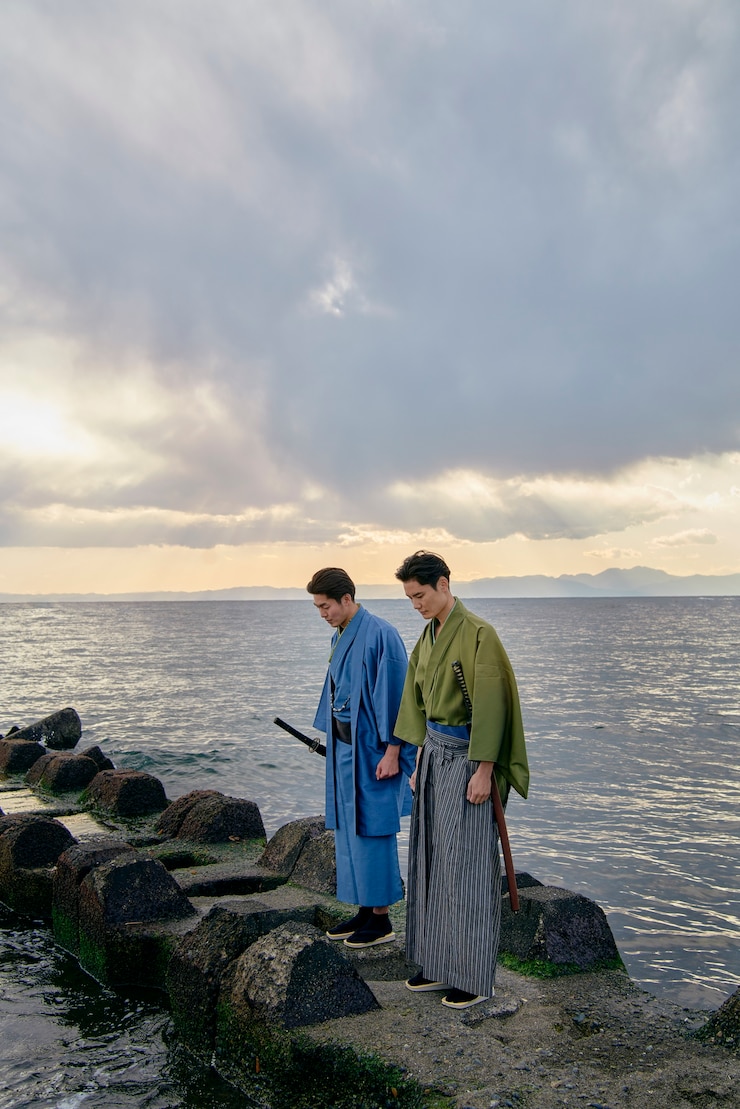 無料Photo ビーチでの侍