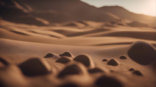無料写真 サハラ砂漠モロッコの砂丘選択と集中