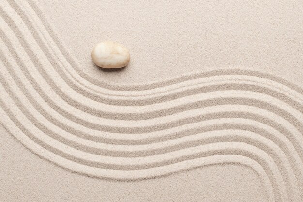 バランスコンセプトの砂面テクスチャ背景アート