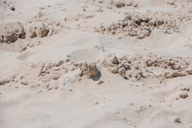 Free photo sand with lumps