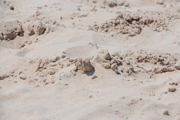 Sand with lumps