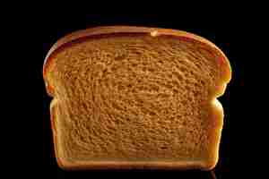 Free photo sandwich bread slice isolated on black background