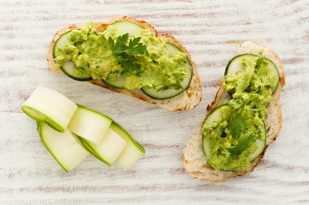 Sandwich with cucumber