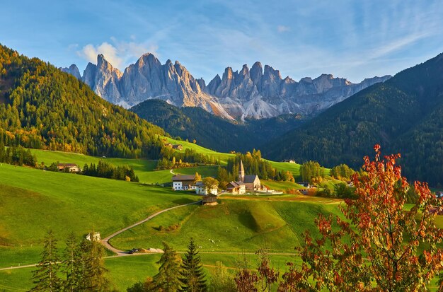 Dolomites RangeSouth Tyrol의 Santa Maddalena