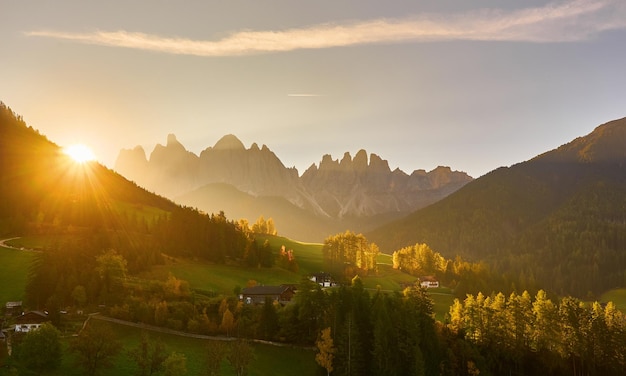 Dolomites RangeSouth Tyrol의 Santa Maddalena