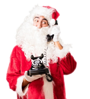 Санта говорить на старый телефон