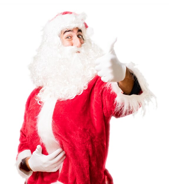 Santa with thumb up