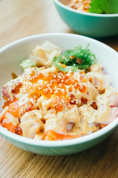 Sashimi rice bowl