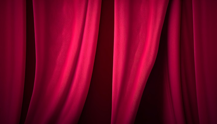 Free Photo satin fabric in trendy color viva magenta generative ai
