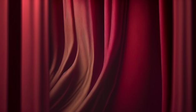 Free photo satin fabric in trendy color viva magenta generative ai