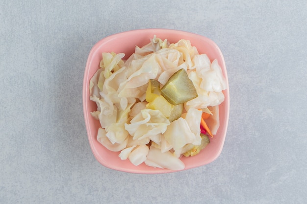 Sauerkraut salad in a bowl   