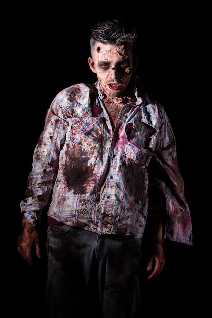 Scary zombie cosplay