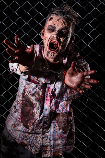 Scary zombie costume cosplay