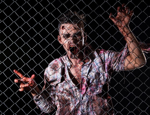 Scary zombie costume cosplay