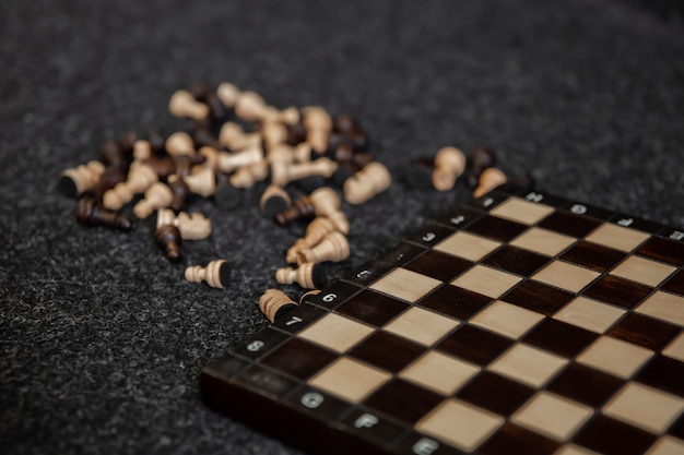 Chess, chess pieces, compass Stock Photo - Alamy