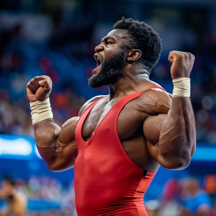 Free Photo scene from the olympic games tournament with athletes competing